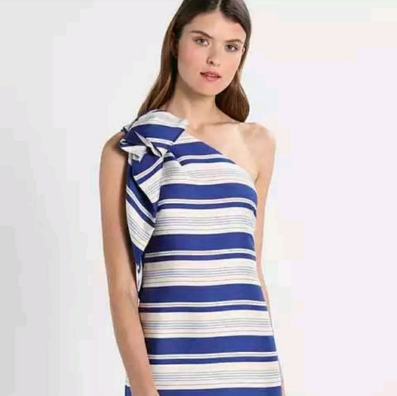 Banana Republic Dresses & Skirts - Banana Republic Blue Bridemaids Dress 1 shoulder